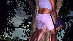 Almost caught fucking in public outdoors