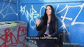 Public Agent Brunette Student Fucks Outdoors First Time