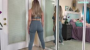 Check Out This Milf's Gym Try On Haul