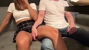 Casada apronta no bar do hotel enquanto o corno espia depois leva o macho para o quarto para ser amarrada em um bdsm faz um squirt dá o cu e leva porra na cara completo no sheer