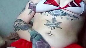 Blonde Trans Fucks in the Bush