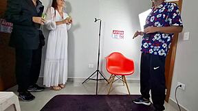 Bride in Heels Cheats with Photographer