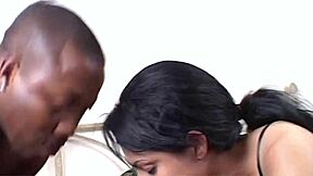 Wild interracial anal threesome