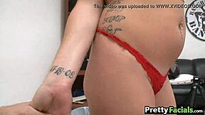 redhead teen talia palmer receives facial cumshot