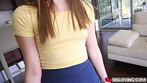 Alice March Craves Stepbro's Big Cock Riding