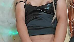 I'm stroking in this sexy trans outfit.