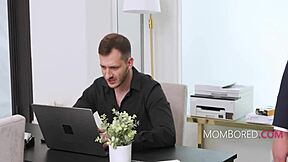 Stress Relief at Office with Asian Milf Gangbang Fucking