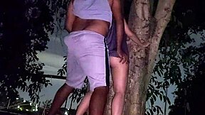 Almost caught fucking in public outdoors