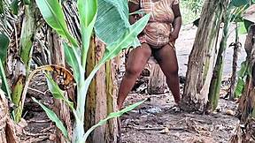 Evangelical Milf with Big Pussy Pees Outdoors in Public