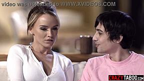 Big tits milf Pristine Edge fucks big cock stepson hard