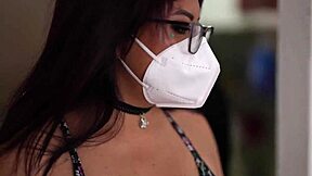 Electrical engineer repairs fluid, then fucks the sexy housewife hard