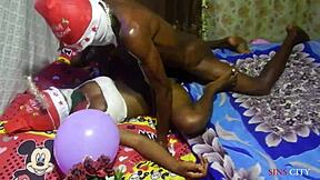 i surprised my ex boyfriend with a christmas gift, leading to hard action