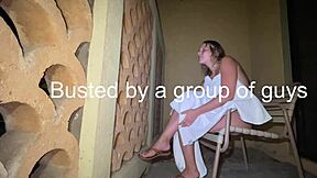 pregnant wife tries homemade gloryhole adventure