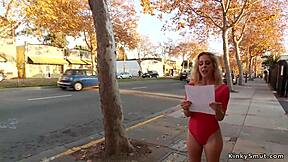 Busty Milf Gets Fucked And Fisted In Public