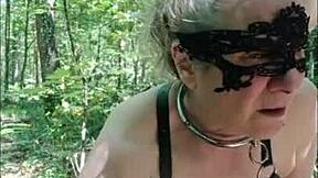 2025 05 30 Slavekvinne i Skogen Dogging Pissing og Pipe