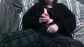 Jacking Off The Strap On Her?