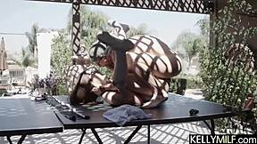 Michele James outdoor doggy explodes