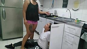 Plumber Hired To Check Pipes Ends Up Checking Big Ass