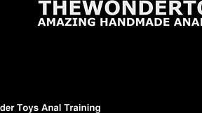 Ashley rose boldly tests handmade balldog size l with intense anal fisting twt366