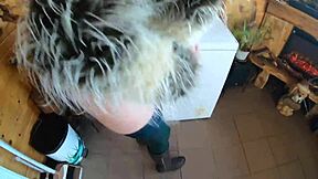 deep-throat cum play camel-toe leather fur fetish