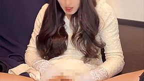 Neat Crossdresser in Mini Dress Masturbates Quietly