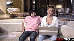 Big tits milf Pristine Edge fucks big cock stepson hard