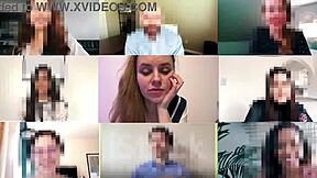 Oh No, Cum In My Pussy During Zoom!