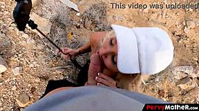 Pervymother - Blogger Stepmom Deepthroats Her Stepson In An Outdoor Family Trip