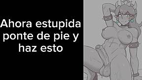 bowsette joi cei espa�ol with jerk off instructions