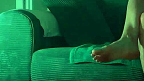 Passionate fucking with deepthroat blowjob on the couch