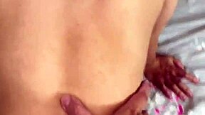 Asian homemade scene. He hurriedly fucks her bent over without removing pants.