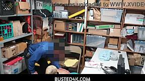 Busted4k lp officer dives into ebony pussy making arie faye wet