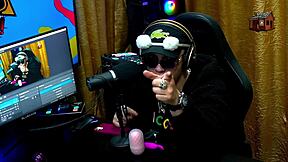 Didy reis shows her beautiful tits on podcast, ruan sucks them - full sheer red sex!