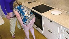 Can you believe this mature milf's ass impaled on her penis?