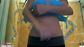 Solo Shower Time Jelena Jensen Plays With Her Tits