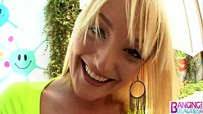 Blonde tristyn kennedy loves a huge cock in and out her ass