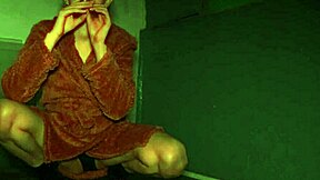 amateur smokes and spits while wearing high heels