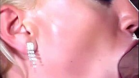 Blonde enjoys two dicks in her pussy!