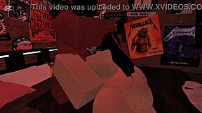 Demon fucks big-ass white girl without condom in roblox condo