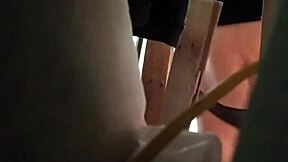 spied on seducing delivery man in underwear