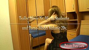 Young Teen Melanie20 Gets Handcuffed And Fucked By Two Guys In A Group Scene
