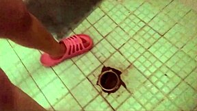 Watch this curvy big-tits milf shower and exhibit herself!