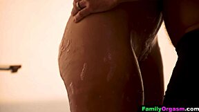 familyorgasm - wicked cougar ripped romantically by her husbands friend