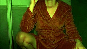 amateur smokes and spits while wearing high heels