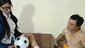 Teach Me How To Play Soccer Daddy Real Homemade Sex With A Decrepit Old Man Big Ass Pussy Licking