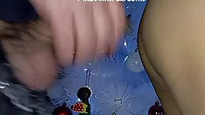 Christmas cumshot on horny ass open for you