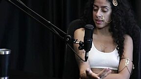 Bibi Hourani Enjoys Cock Entry in Sheer Red