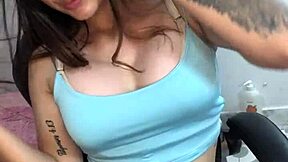 Beautiful teen 18+ shows her tits live in this hot stream 🔥