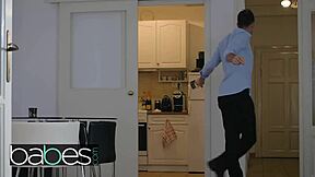 Anal lesbians toy each other in fishnet lingerie