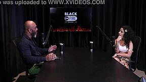 Bibi Hourani Enjoys Cock Entry in Sheer Red